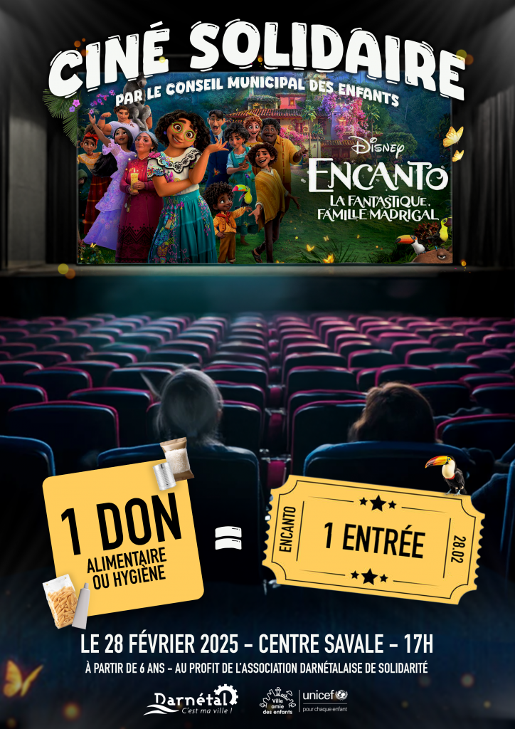 Ciné Solidaire par le conseil municipal des enfants